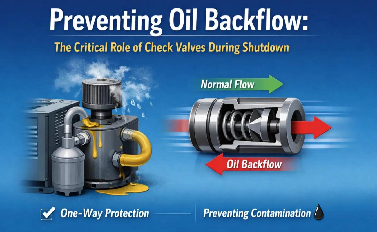 Preventing Oil Backflow The Critical Role Of Check Valves During Shutdown
