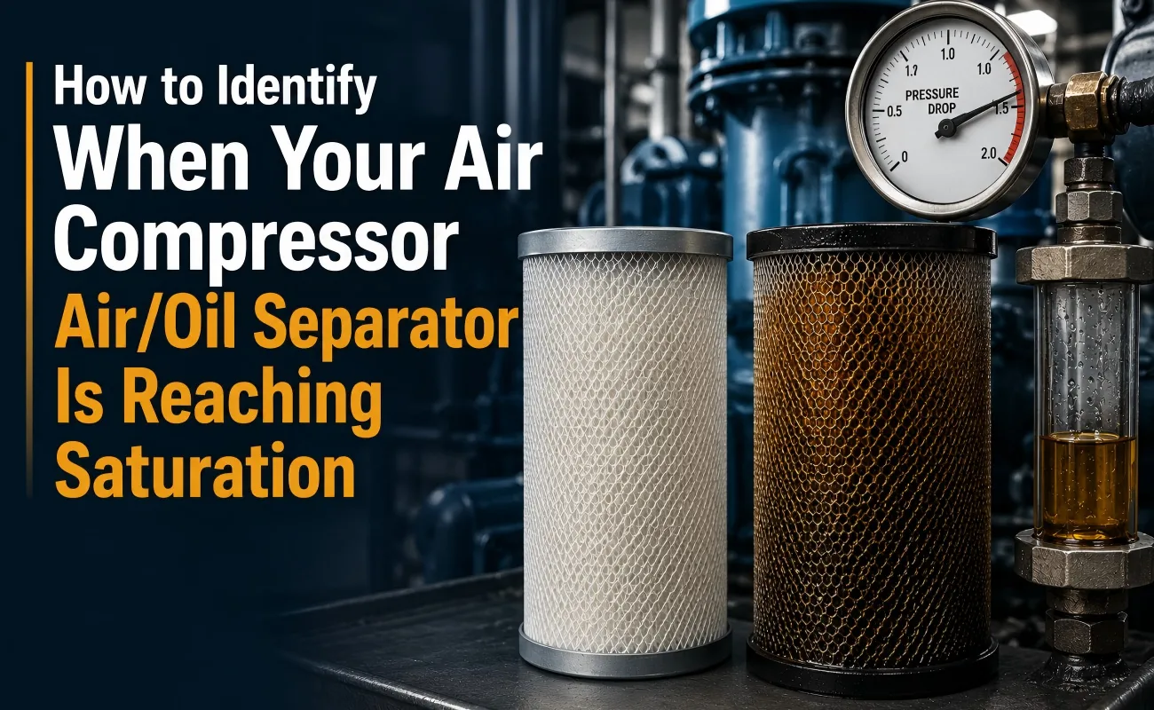 Identify When Your Air Compressor Air Oil Separator Is Reaching Saturation
